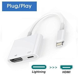 Lightning To HDMI Cable Lightning Digital Av Adapter For Iphone 8 7 6 5 Series Pad Air mini pro Lightning To HDMI 8-PIN Iphone Ipad To HDMI Adapter 1080P
