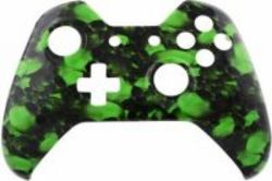 CCMODZ Replacement Front Housing Hydro Dipped Shell For Xbox One Controller Hades Green Skull