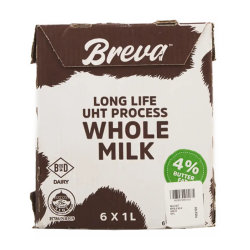 Long Life Uht Whole Milk 6 X 1L