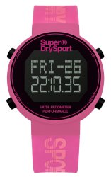 Superdry Watches Digi Pedometer - Pink