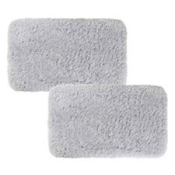 Premium Memory Foam Non-slip Microfibre Fluffy Bath Mat Set Of 2
