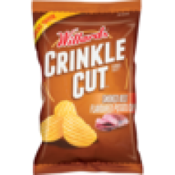 Crinkle Cut Smoked Beef Flavoured Potato Chips 120G