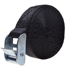 BCP Black Ratchet Tie Downs luggage Lashing Strap 10-FOOT-BY-1-INCH
