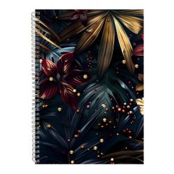 Blue A4 Notebook Spiral Lined Trendy Magical Jungle Graphic Notepad GIFT231