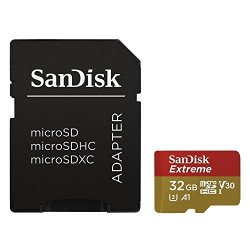 Sandisk Extreme 32GB Microsdhc Uhs-i Card - SDSQXAF-032G-GN6MA Newest Version