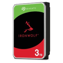 Seagate Ironwolf ST3000VN006 3TB 3.5" Hdd Nas Drives Sata 6GB S Interface 1-8 Bays Supported Mut: 180TB YEAR Rv: No Dual P