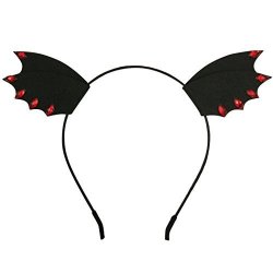 Women And Kids Girls Black Bat Ears Headband Cosplay Fancy Dress Masquerade Hair Accessories Bat