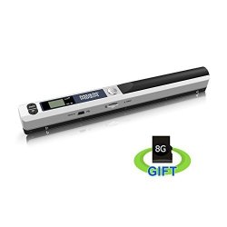 Msrm Color Mobile Document Scanner Image Portable Scanner Business Card Handheld Scanner High Definition With 8G Micro Sd Card Silver