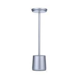 - Rechargeable Metal Touch Table Lamp - Grey