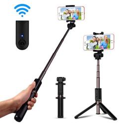 Luxsure Bluetooth Selfie Stick Foldable Tripod Universal Extendable Monopod With Remote Control 360 Rotating Phone Holder For Iphone 7 6S 6 6 Plus Samsung Galaxy S7 S6 EDGE Ios android