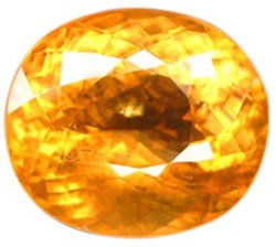 17.86ct Calcite G.i.s.a. Certified Vivid Yellowish Orange Vs