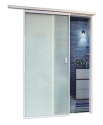 Interior Sliding Door Kit With Meachism Beta Frosted White Glass With Frame W960MM X H2140MM