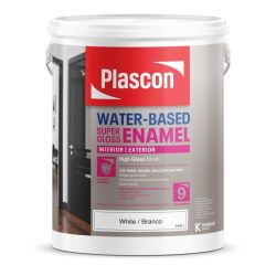Enamel Paint Water Based Super Gloss White 5L