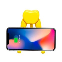 ZZP1 Gbsell Adjustable Men Shape Ipad Stand Desktop Stand Holder Dock For New Ipad 2017 Pro 9.7 10.5 Air MINI 2 3 4 Kindle Nexus Accessories Tab E-reader Yellow