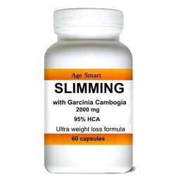1 Slim Garcinia Cambogia 95% Hca 60 Caps 2000 Mg Weight Loss Appetite Supress Low Cholesterol.