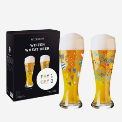 Ritzenhoff Weizen Wheat Beer Glass Set Of 2