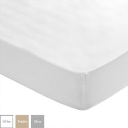 Sheraton Textiles Sheraton - 200TC 100% Cotton Percale Fitted Sheet In White Double