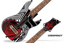 247SKINS Decal Sticker For Guitar Hero Live Guitar Controller - Conspiracy White