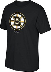 Nhl Boston Bruins Men's "jersey Crest" Tee Medium Black