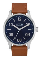 Nixon Patrol Leather Watch - Navy Saddle