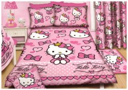 Hello Kitty Single Duvet Cover & Pillowcase Set Huge Special