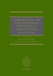 Commentary On The European Insolvency Regulation Hardcover 2ND Revised Edition