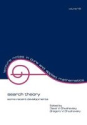 Search Theory - Some Recent Developments Paperback