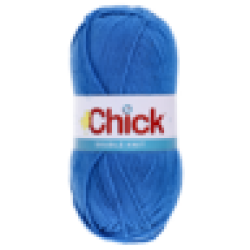 Blue Double Knit Wool 100G