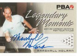 Marshall Holman - "rittenhouse Pba Tenpin Bowling" 08 - Certified "legendary Moments Autograph" Card