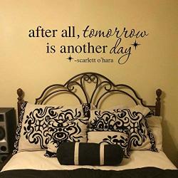 Amazing Vinyl Tomorrow Is Another Day Wall Decal Scarlett Gone With The Wind Quote- MM63