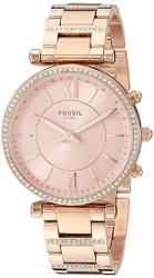 Fossil Women's Hybrid Smartwatch Watch With Stainless-steel Strap Rose Gold 16.1 Model: FTW5040