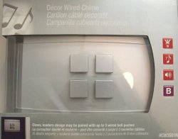 HONEYWELL Rcw3501n Decor Wired Door Chime No Push Button Included