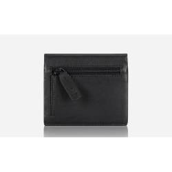 Brando Slim Card & Note Wallet Zip Coin Pouch Black