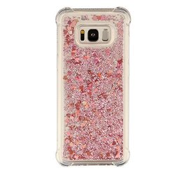 Aearl For Samsung Galaxy S8 Plus Case Bling Glitter Liquid Sparkle Shiny Flowing Quicksand Cute Transparent Tpu Shockproof Protective Bumper Cover For Samsung Galaxy