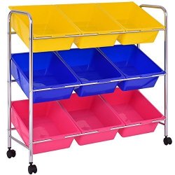 toy storage cart with wheels