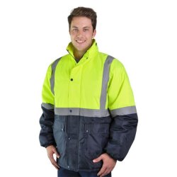 High Visibility Parka Jacket - Avail In: Fluorescent Yellow Flu