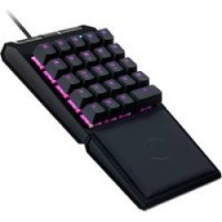 Cooler Master Control Pad 24 Gateron Switches Rgb Aimpad Technology Brushed Aluminum Wrist Rest Reprogrammable Keys Controlpad