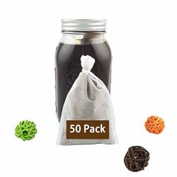50 Pack - Disposable Cold Brew Coffee Filter Ultra Fine Mesh French Press Coffee Filters Tea Filters Iced Tea Maker