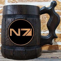 Mass Effect N7 Beer Mug Gamer Gift Personalized Beer Stein Mass Effect Tankard Custom Gift For Men Gift For Him Geek Gift