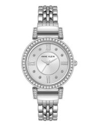 Anne Klein Women's Premium Crystal Accented Watch And Bracelet Set Rose