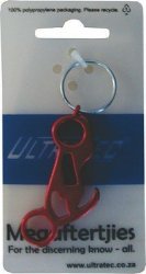 Ultratec - Motorbike Key Ring Bottle Opener Red