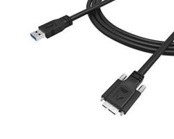 Newnex USB 3.0 A m To Micro B m With Dual Screw Locking Cable 5M 15 Ft. Superspeed Supported USB3 Vision Camera Compatible