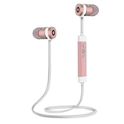Bluetooth Creazy Wireless In-ear Stereo Headphones Waterproof Sports Headphones Rose Gold