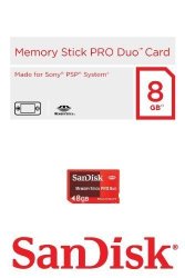 Sandisk SDMSG-8192-A11 8GB Gaming Memory Stick Pro Duo Red