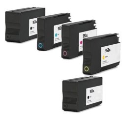 HP Compatible 953XL Ink Cartridge Multipack + 1 Extra Black