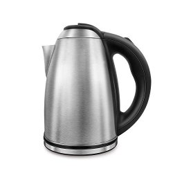 Electric Kettle Stainless Steel Hot Water Kettle 1200W Cordless Tea Kettle 1.8 Liter Auto Shut-off Perfect For Brewing Teas Coffee Cold Brew Espresso And More