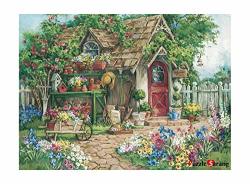 Puzzlelife Flower Garden 1000 Piece - Large Format Jigsaw Puzzle. Can Be Enjoyed By All Generation. Beautiful Decoration Pleasant Play