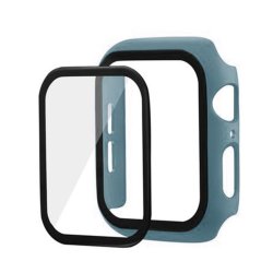 Apple Watch Bumper Case With Tempered Glass Screen Protector Pine Green 42MM