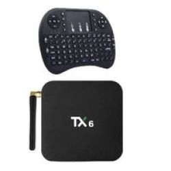 Android 9.0 Tv Box With MINI Wi-fi Keyboard Combo 4G + 32G