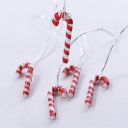 PACKAGE Of 36 Tiny Plastic Candy Cane Ornaments For Embellishing S Trees And Crafts